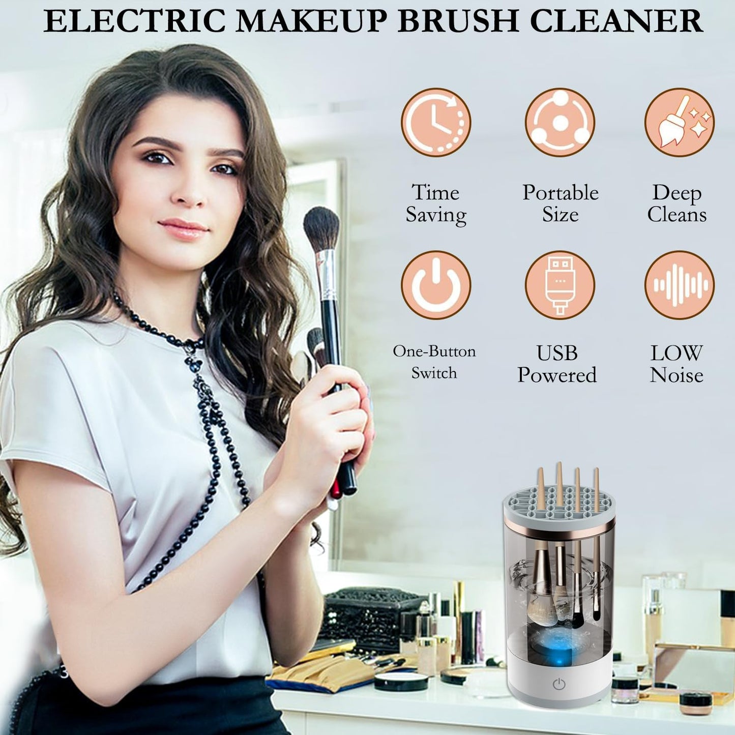 Automatic Makeup Brush Cleaner Machine🔥🔥